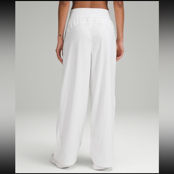 NWT Lightweight Tennis Mid-Rise Track Pant Full Length / WHITE - Picture 3 of 5